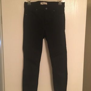 Black Madewell High Rise Skinny Jeans